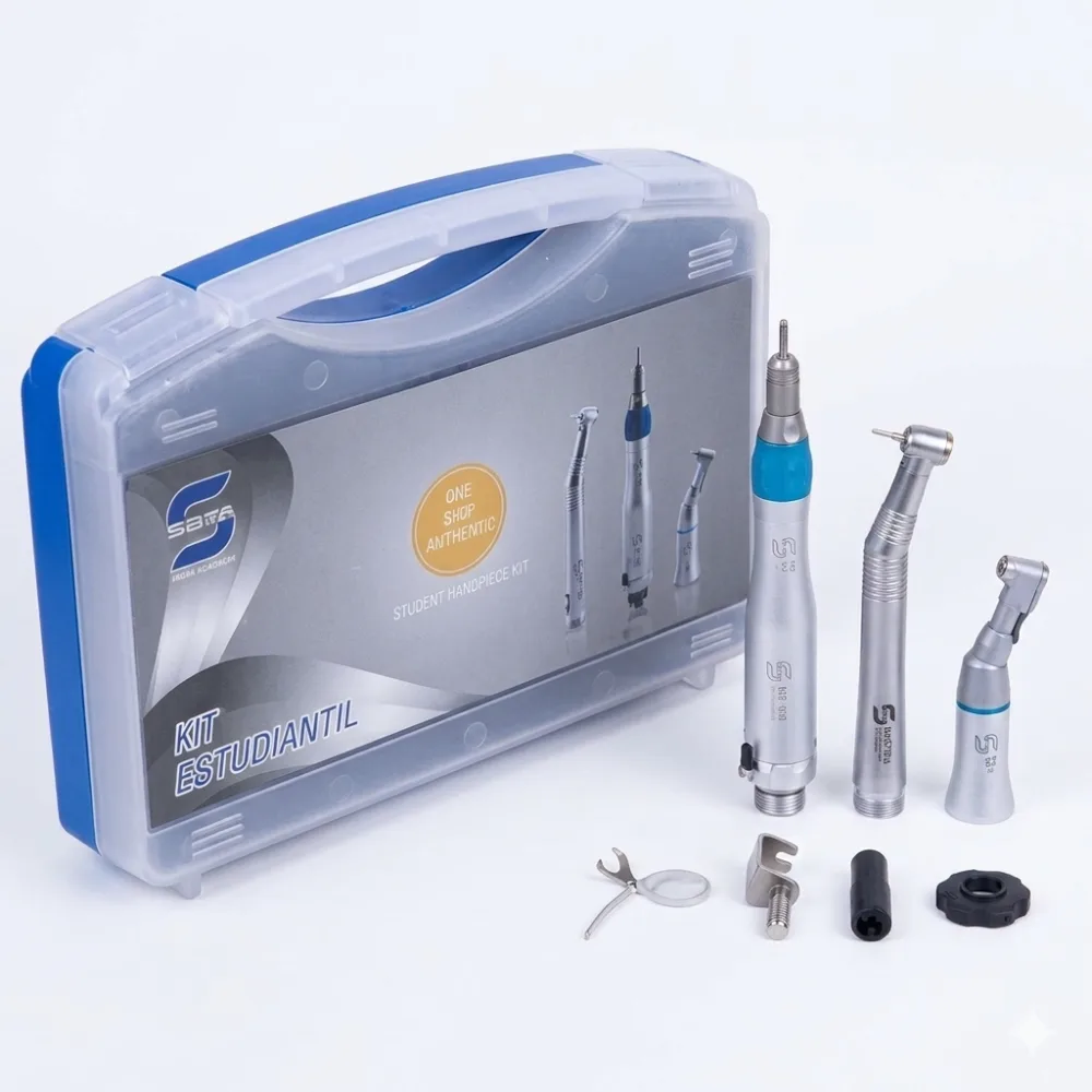 KIT ESTUDIANTE MICRO MOTOR+PIEZA RECTA+CONTRA ÁGUNLO+PIEZA DE MANO PUSH SIGMA