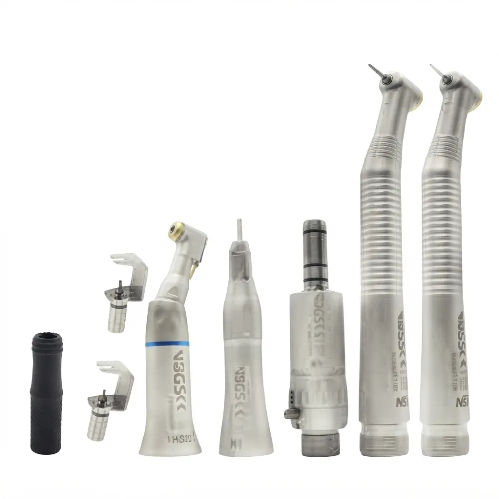 KIT ESTUDIANTE MICROMOTOR + PIEZA RECTA+ CONTRA ÁNGULO + 2 PIEZA DE MANO C/ LLAVE MARCA.: BGS